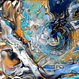 Space and Infinity - Digital Artwork On Abstract