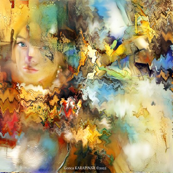 Aware - Digital Artwork On People and Portrait