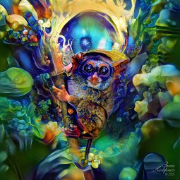 Sweet Monkey - Digital Artwork On Nature And Animal