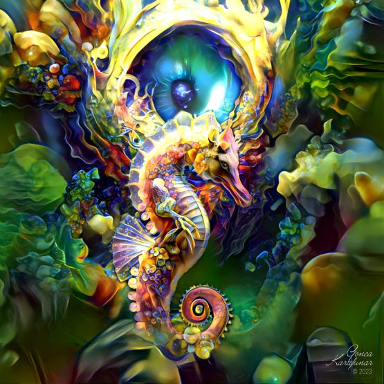 Seahorse - Digital Artwork On Nature And Animal