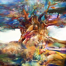 Tree Of Life - Digital Artwork On Nature And Animal