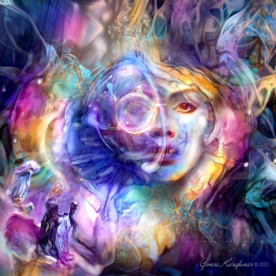 Eye Of The Cosmos - Digital Artwork On Science Fiction