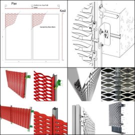 Genişletilmiş Metal Mekanik Cephe Kaplama Sistemi