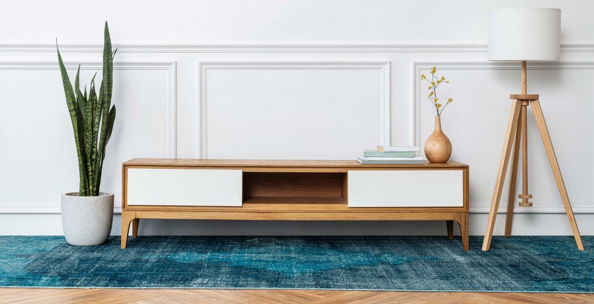 contemporary-living-room-with-blue-carpet