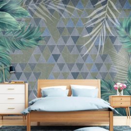 WG-1119-triangle green leaves-2