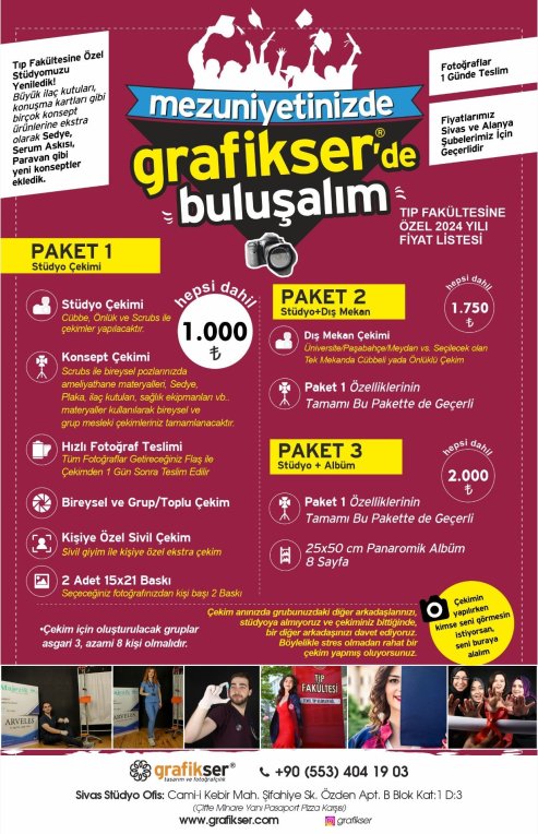 grafikser tıp fakültesi mezuniyet