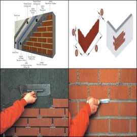 Clinker Facade System with Cement Based Adhesive