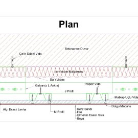 Curtain Wall System with Mechanical M and j Profile