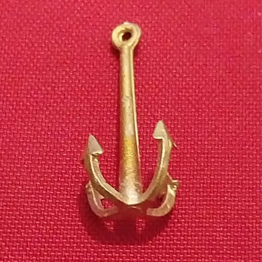 430 Bronz metal Çıpa 4 Kollu 14x29 mm