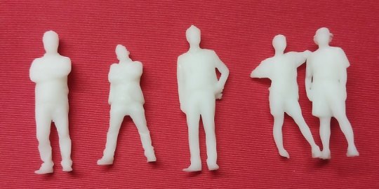 EF007 ERKEK FİGÜR 1:50 ÖLÇEK 5 ADET