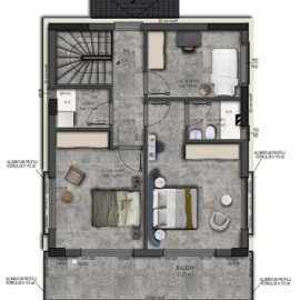 30 villa birinci kat planı