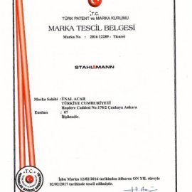 MARKA TESCİL BELGESİ