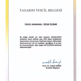 TASARIM TESCİL BELGESİ