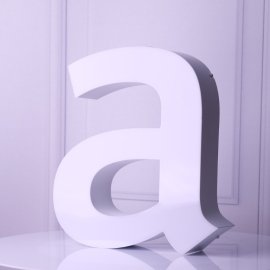 Yan Bant Beyaz Pleksi Kutu Harf