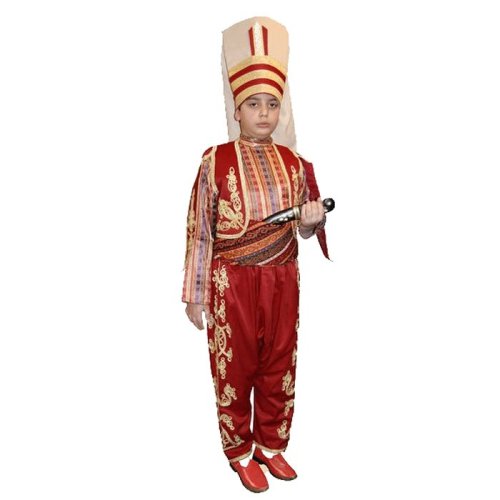 Yeniçeri Kostumu Erkek ( Kırmızı )