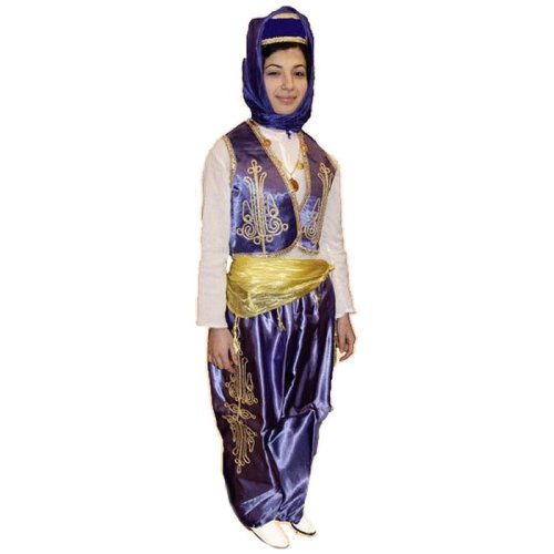 Folklör Kıyafeti Kız Çocuk Mor