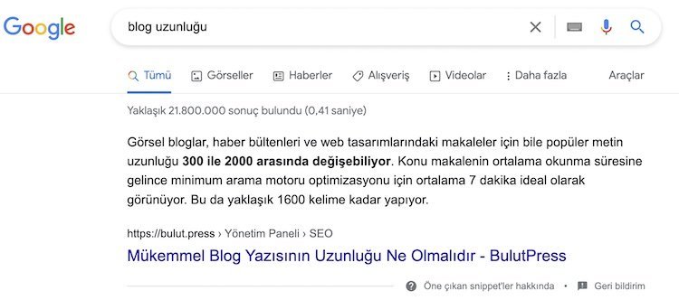 zengin snippet nedir