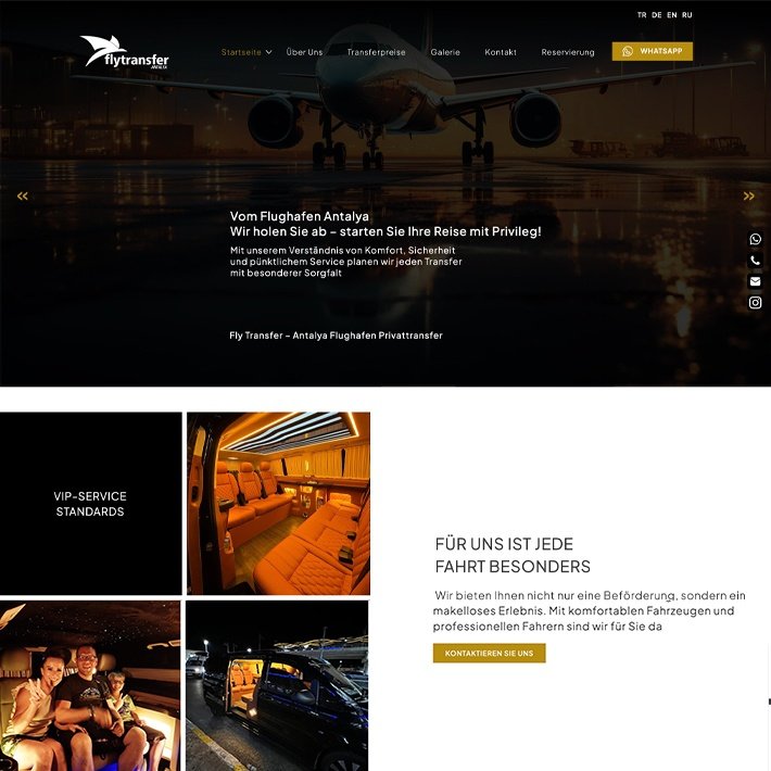Fly-Vip-Transfer-Web-Tasarım-Referansı