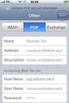 İphone pop3 ayarları 4