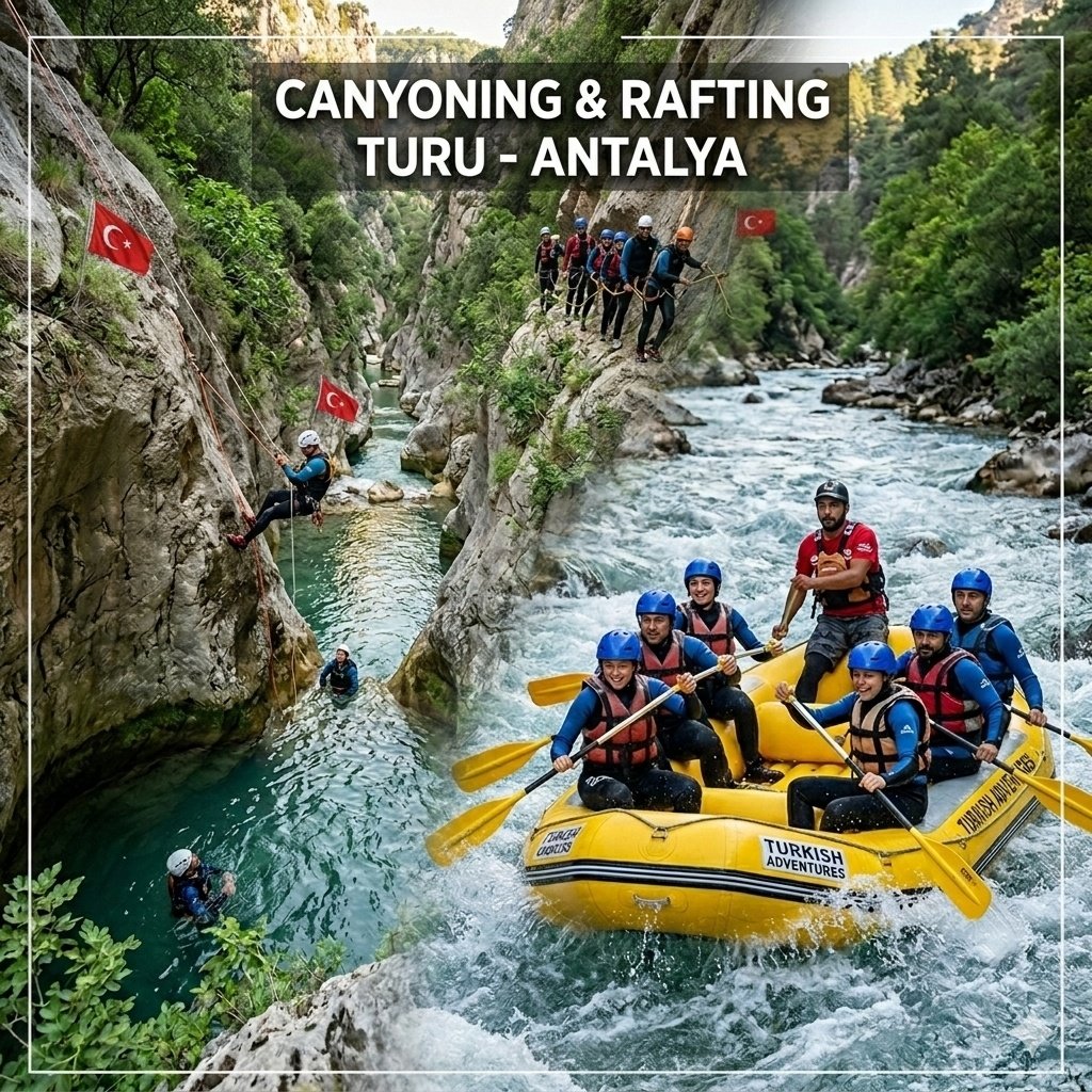 Köprülü Kanyon'da Kanyoning & Rafting Macera Turu