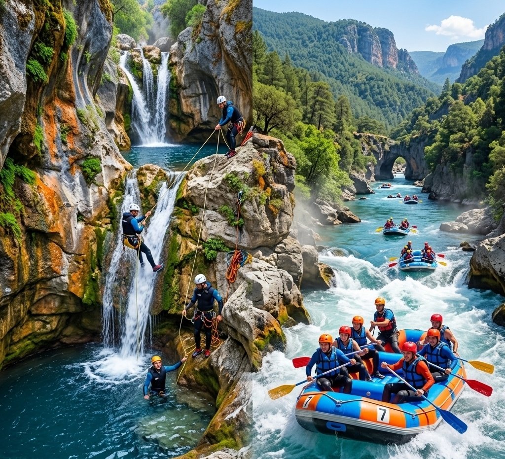 Kadriye Kanyoning & Rafting Adrenalin Dolu Çifte Tur