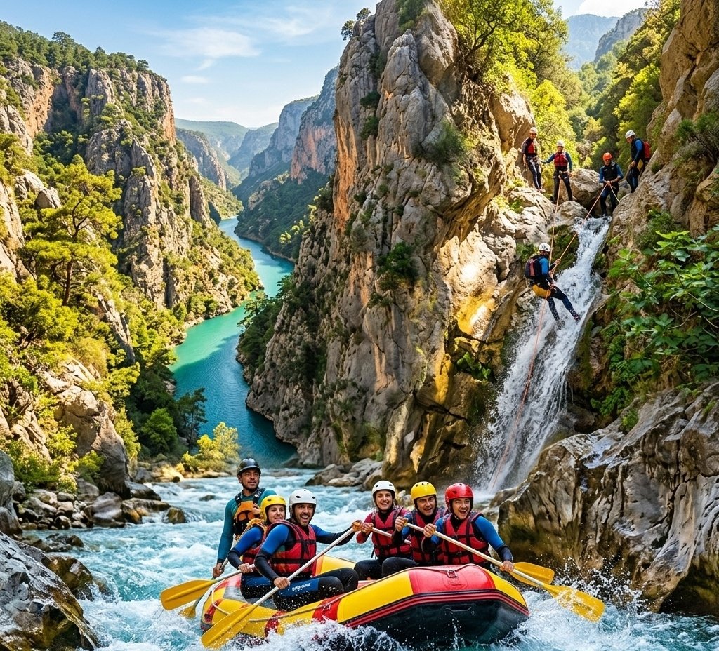 Köprülü Kanyon'da Rafting & Canyoning Tek Günlük Macera