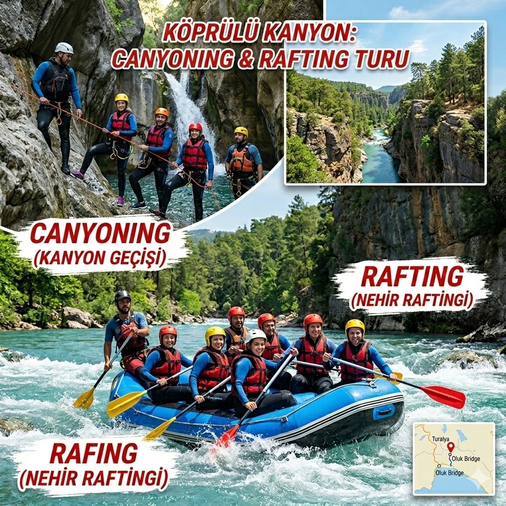 Köprülü Kanyon Rafting & Kanyoning Turu - Türkler Çıkışlı