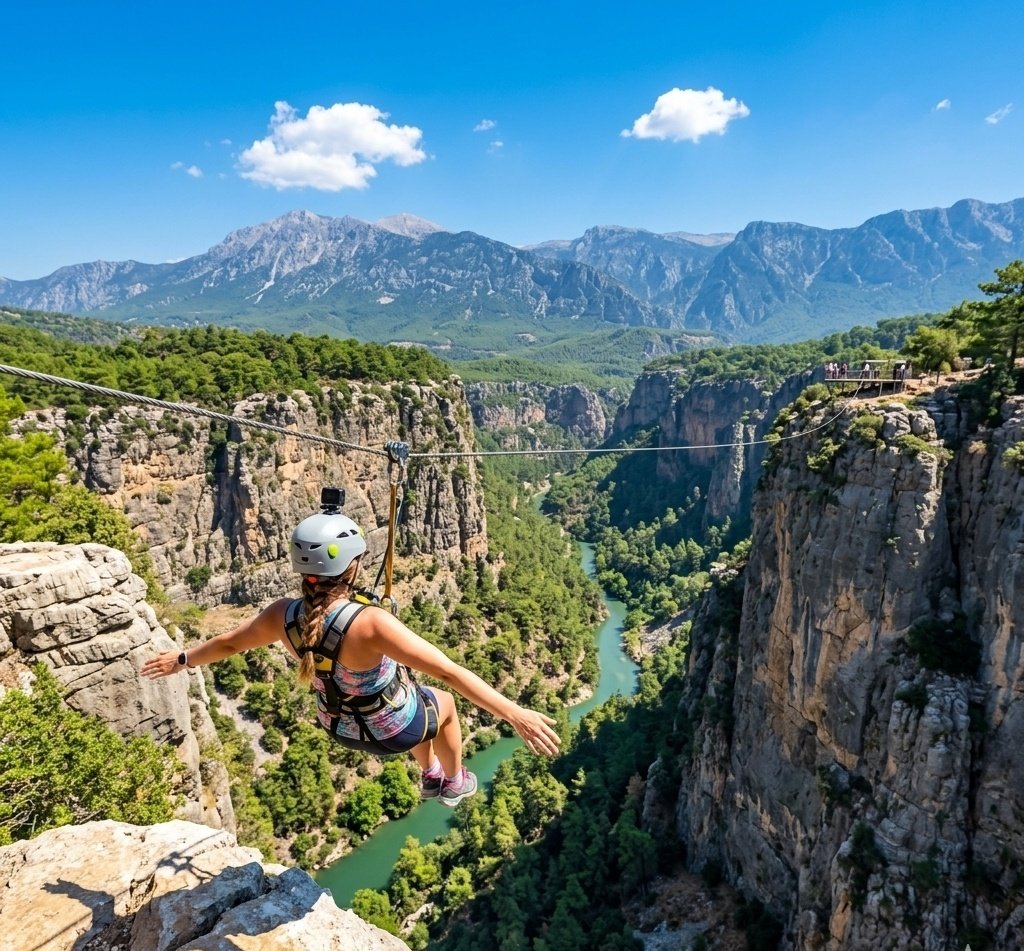 Antalya Zipline Adventure Exciting Zipline And Rafting