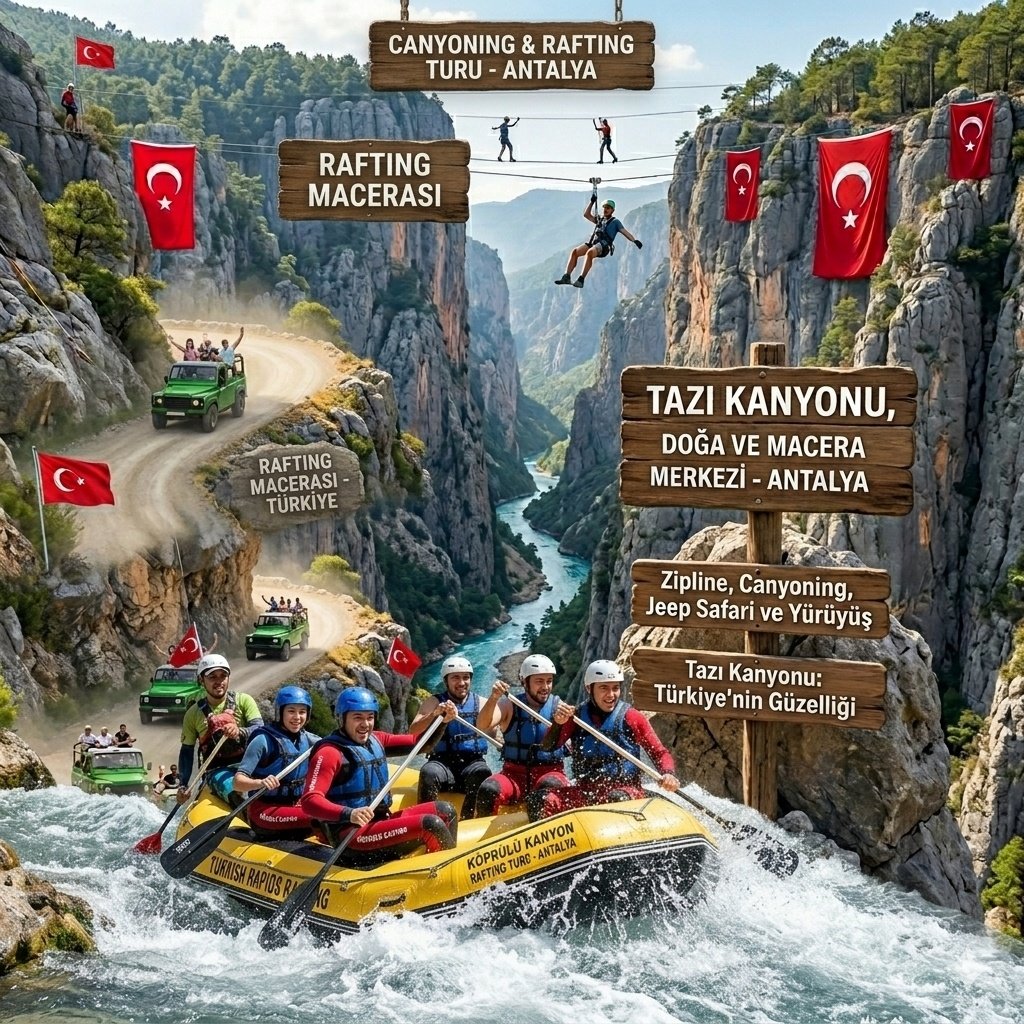 Lara'dan Tazı Kanyonuna Unutulmaz Macera Turu