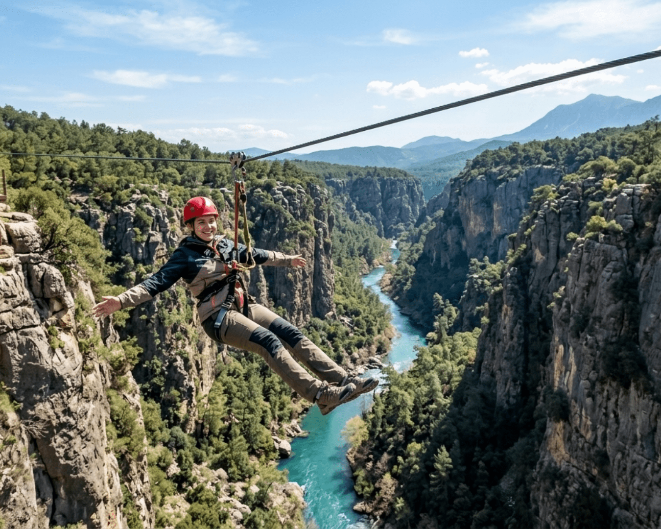 Tazı Canyon Zipline Activities In Antalya