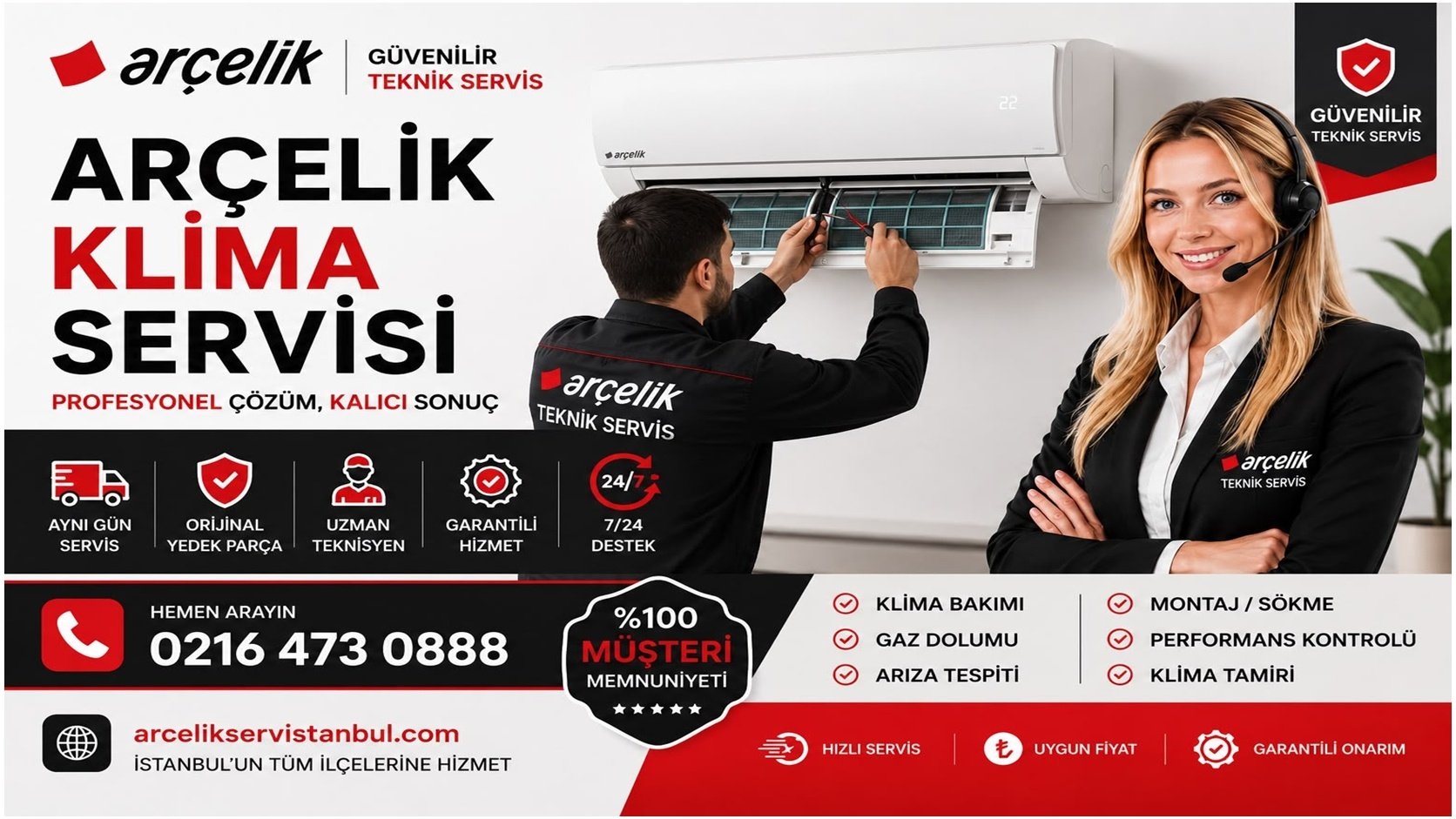 Arçeli̇k Klima Servisi