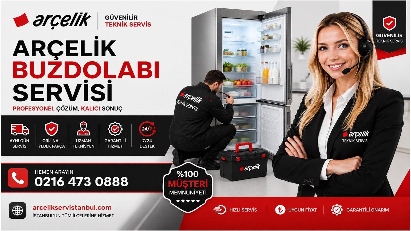 Arçeli̇k Buzdolabı Servi̇si̇