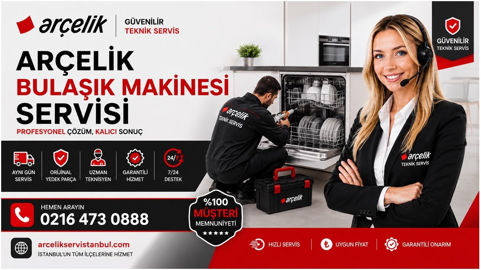 Arçeli̇k Bulaşık Makinesi Servisi