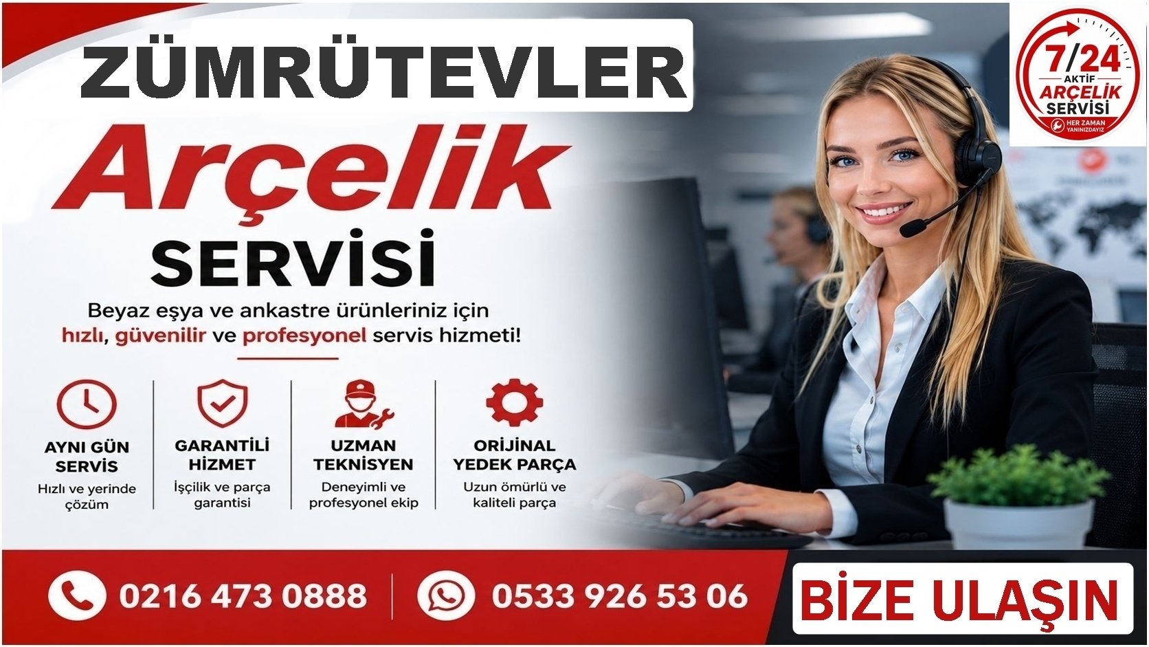 Zümrütevler Arçelik Servisi
