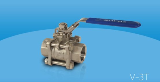 V-3T Üç Parçalı Paslanmaz Çelik Küresel Vana
