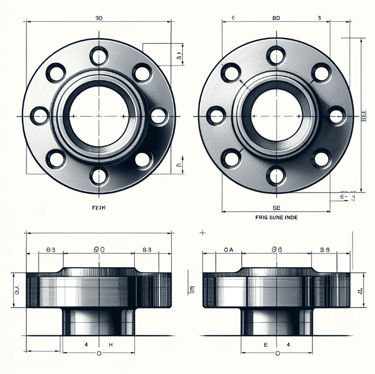 Düz Flanş / Flat Flange - PN 6, EN 1092-1