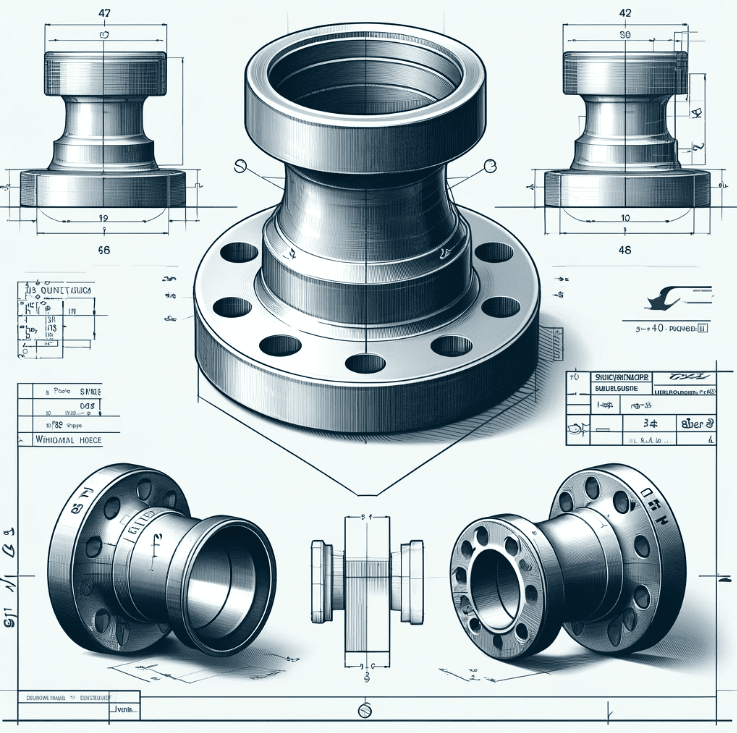 Kaynak Boyunlu Flanş / Welding Neck Flange - PN 16 DIN 2633 EN