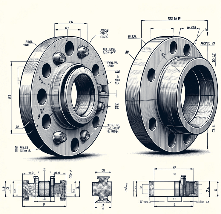 Düz Geçme Flanş Slip-On Flange ASA 150 LBANSI B 16.5TS EN 1759-1