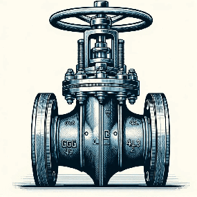 Bıçaklı Vana Lug Ucu Teknik Çizim