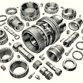 Yangın Kaplin ve Yivli Fittingsler Teknik Çizim