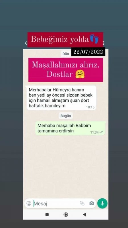 Subhanallah! Bebeğimiz Yolda...