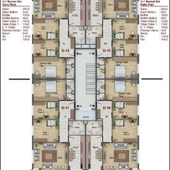 1. Normal Kat Planı