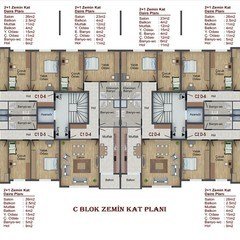 c-blok-zemin-kat-planı
