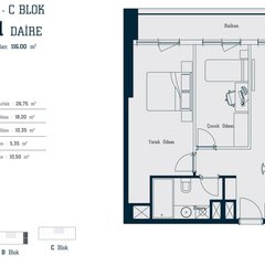 A - B - C Blok 2+1 DAİRE