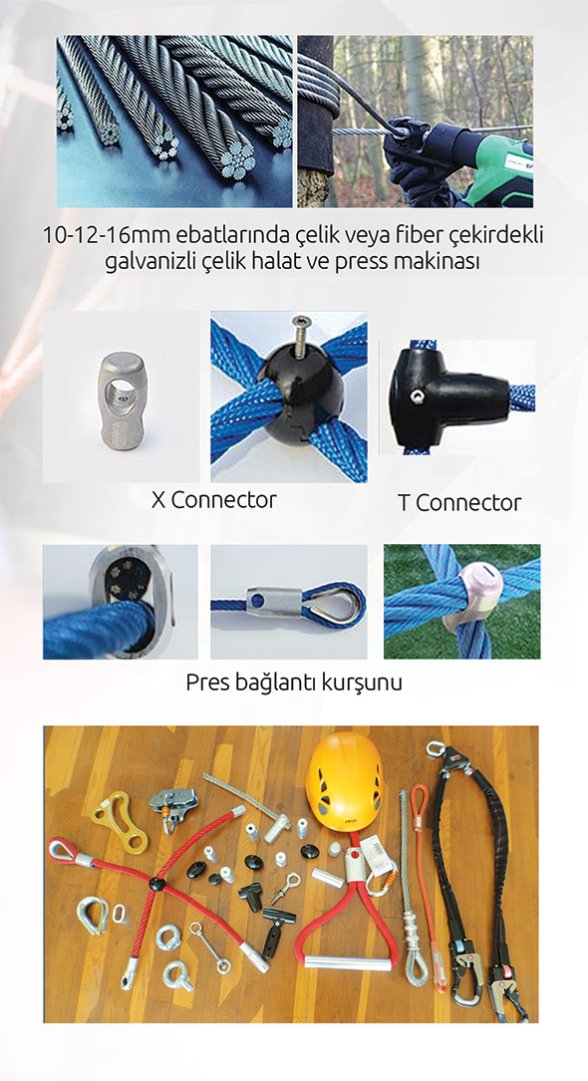 Macera Parkı Üretim Ekipmanlarımız