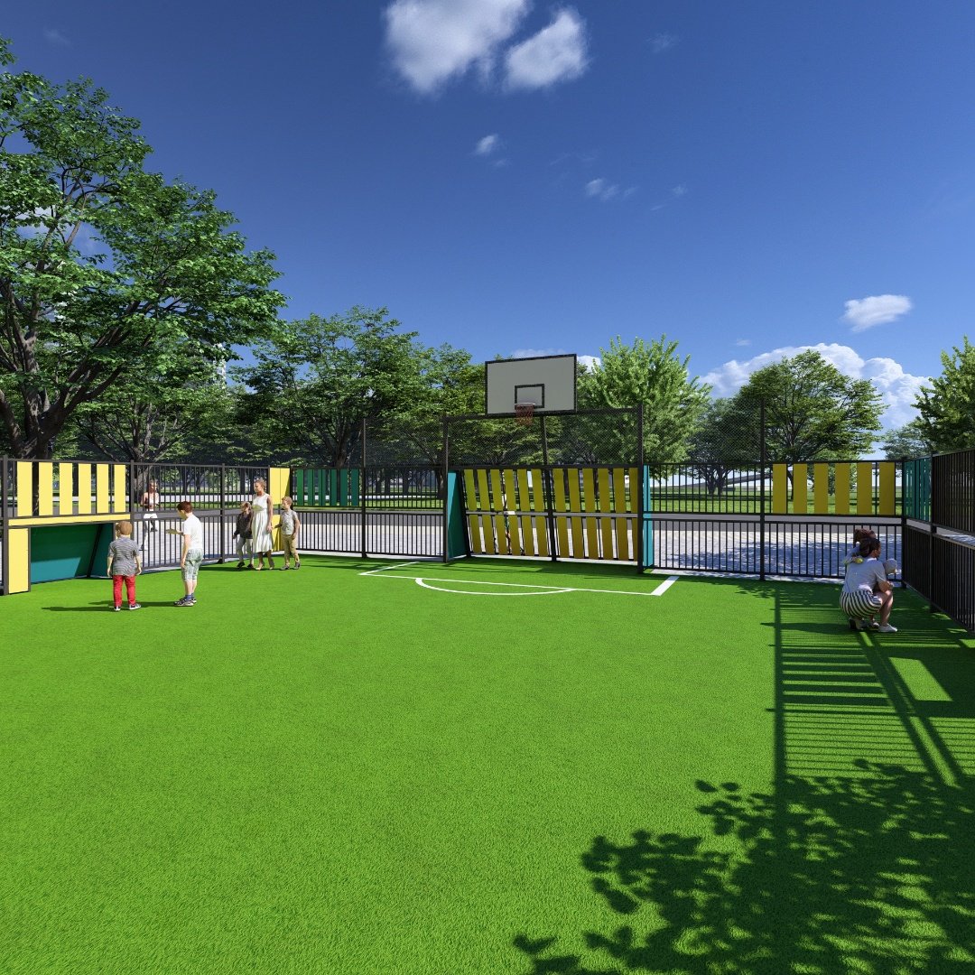 çok fonksiyonlu spor sahası