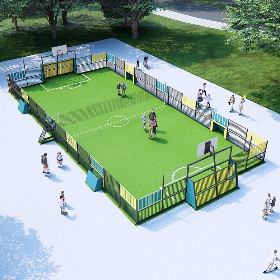 çok fonksiyonlu spor sahası