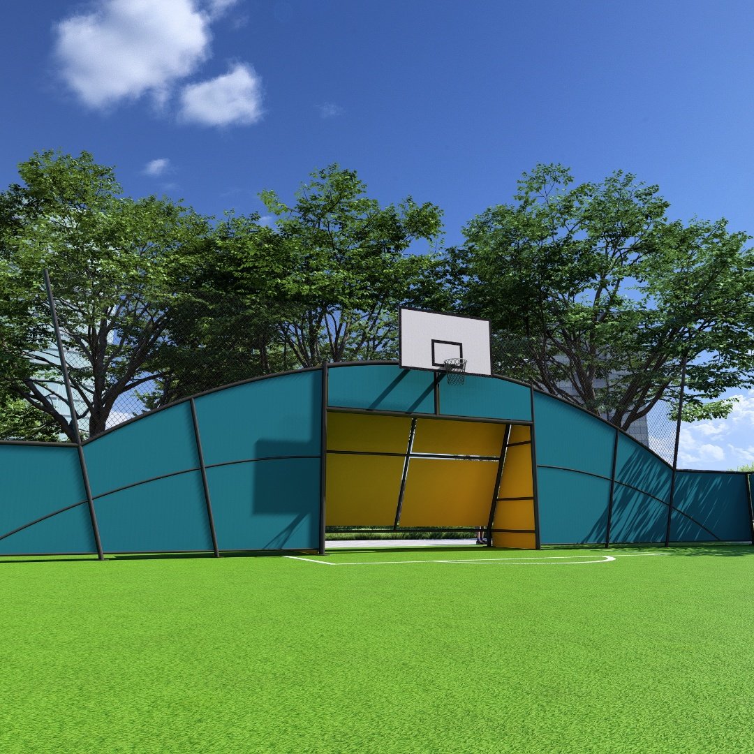 çok fonksiyonlu spor sahası