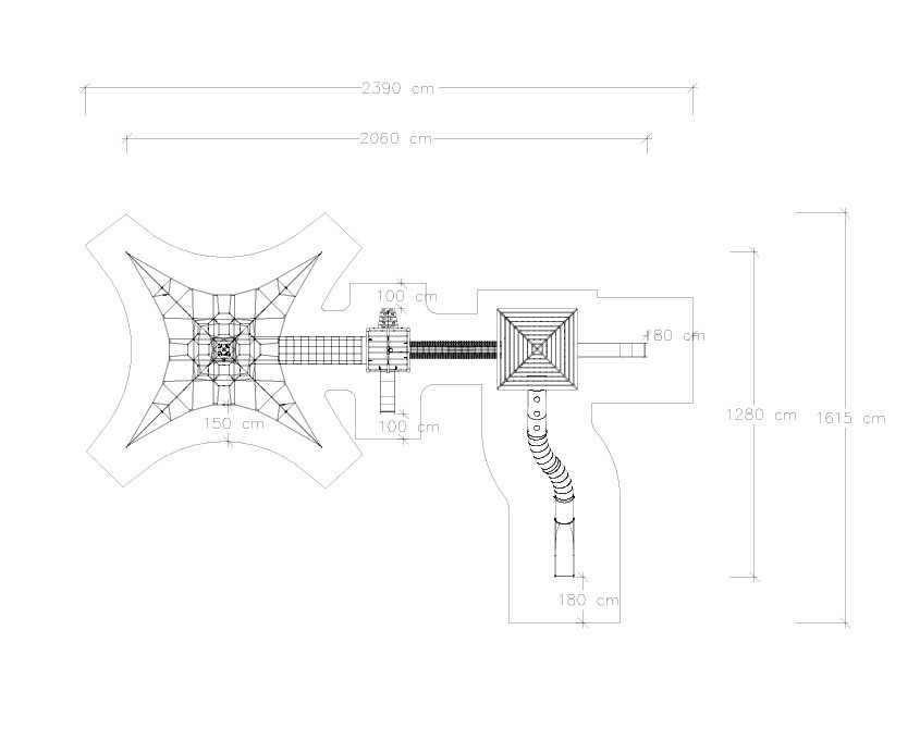 oyun alanı teknik çizim