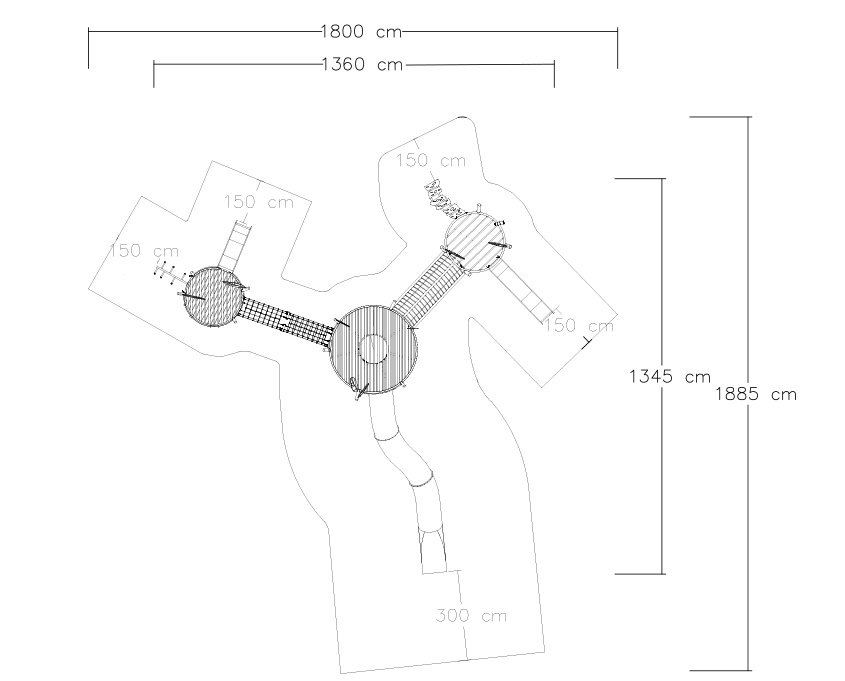 oyun alanı teknik çizim